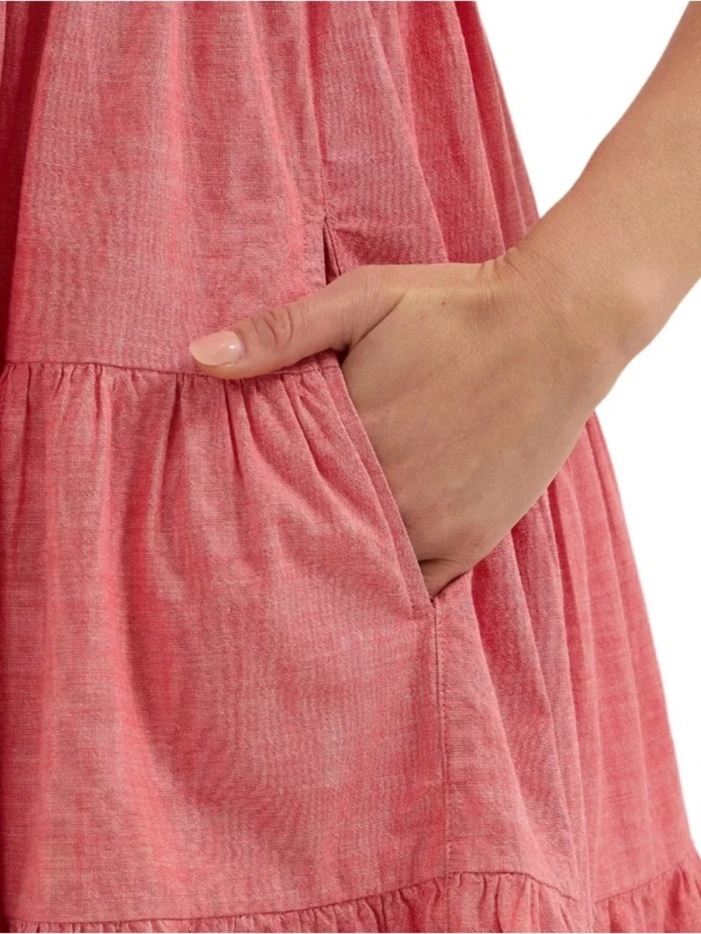 Wrangler Retro Tiered Sleeveless Red Sundress Size M - Picture 7 of 10